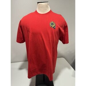 Mishka Keep Watch T-Shirt Men's MNWKA Short Sleeve Color Red Dirtbike Size Large